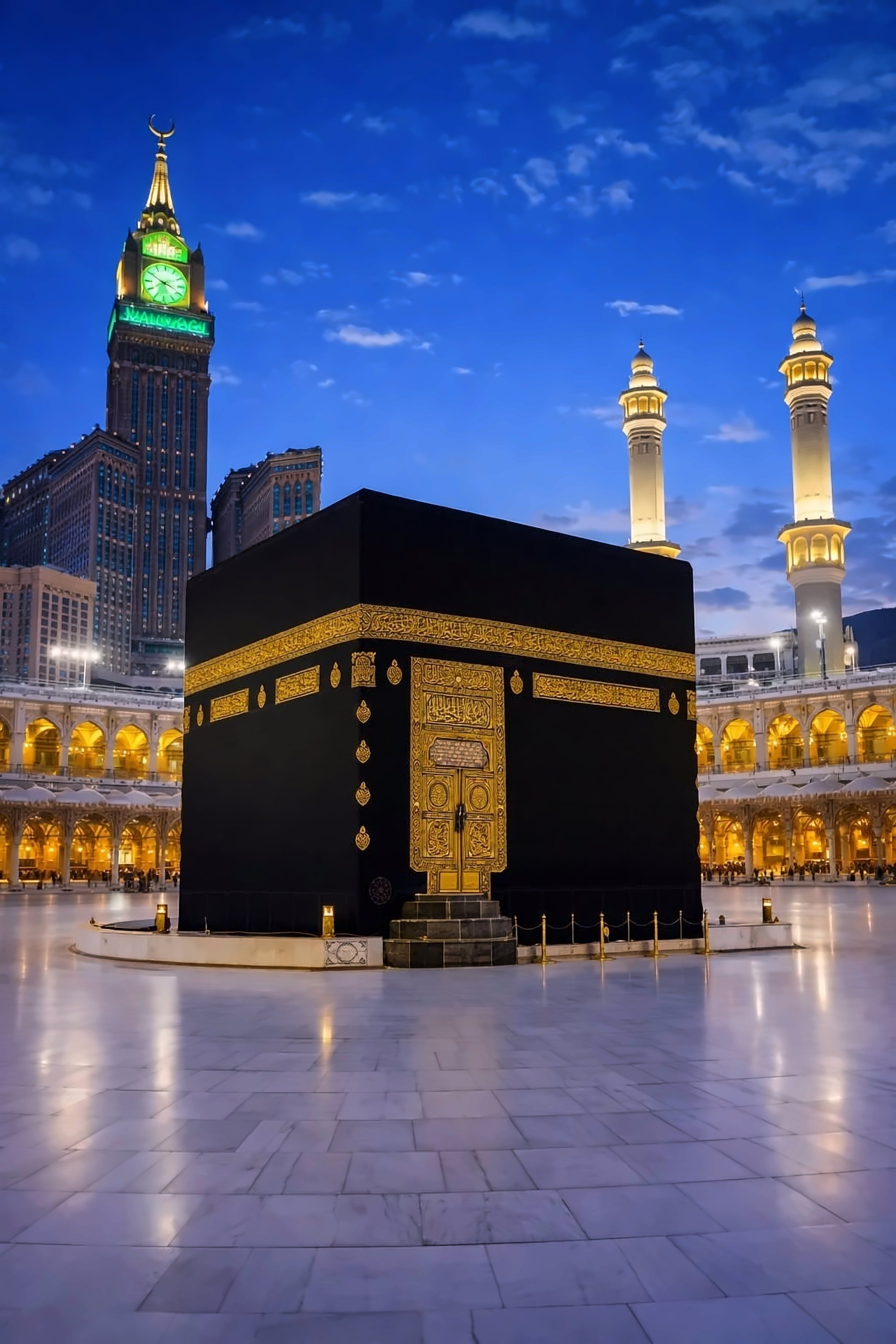 الكعبة المشرفة والمسجد الحرام في مكة المكرمة